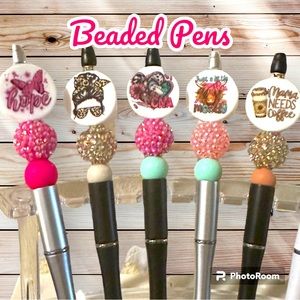 Custom beaded pens!